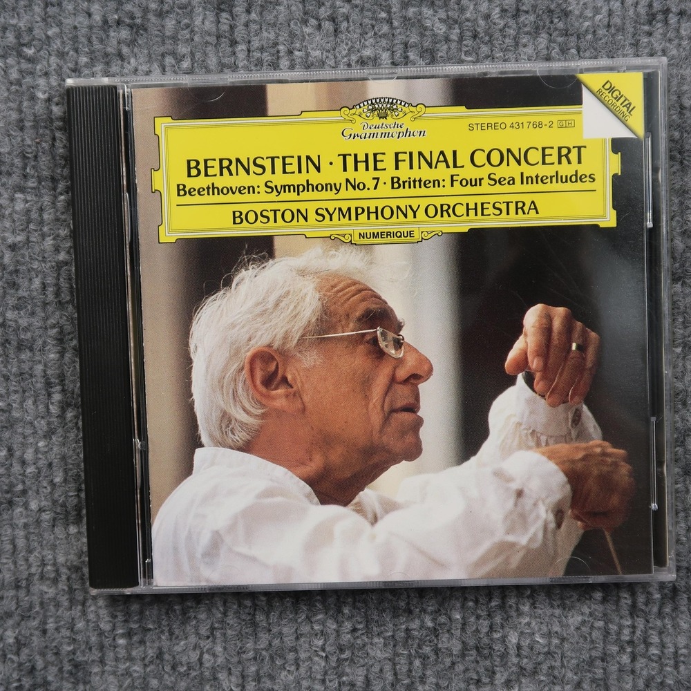 Bernstein The Final Concert Beethoven Symphony 7 Britten CD 1992 431 768-2